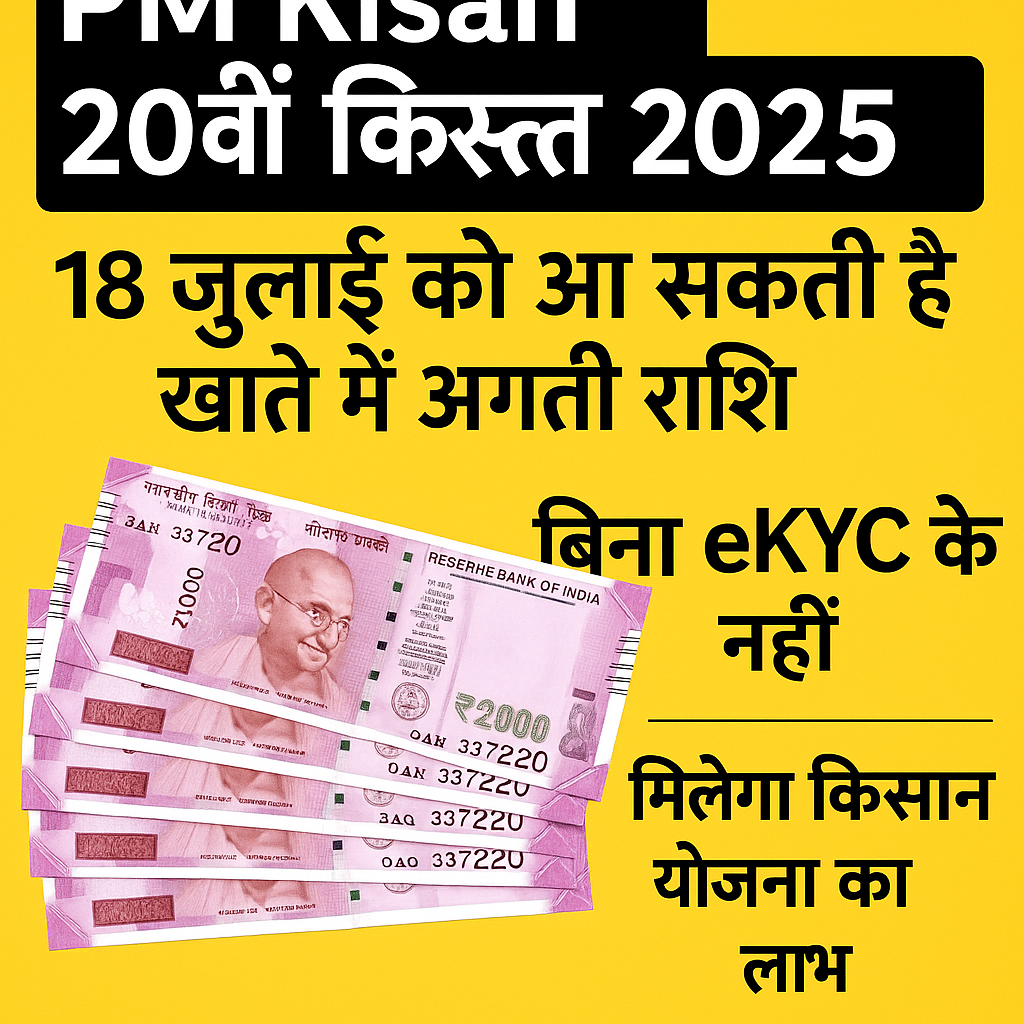 PM Kisan 20th installment Date