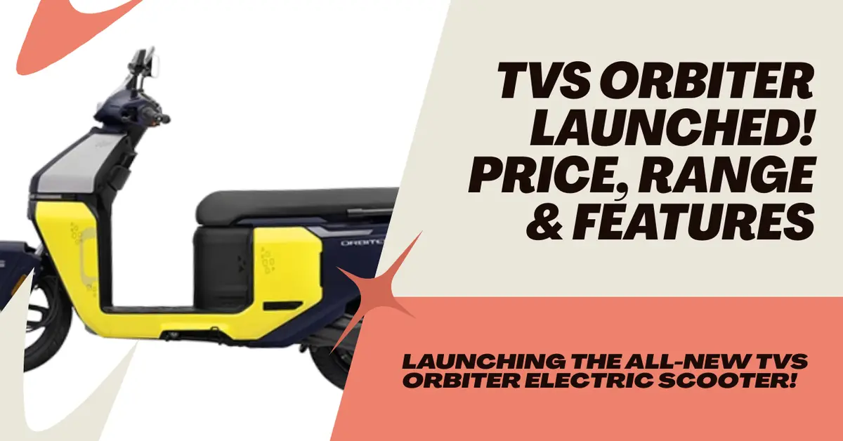 “TVS Orbiter Electric Scooter Price, Range and Features in Hindi”